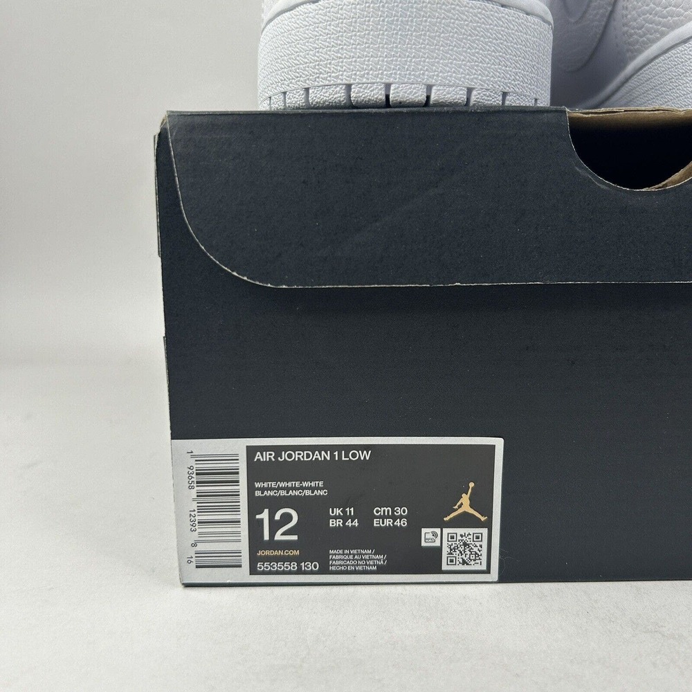 Nike Shoes Air Jordan 1 Retro Low “Triple White” 2024 - Picture 5 of 5